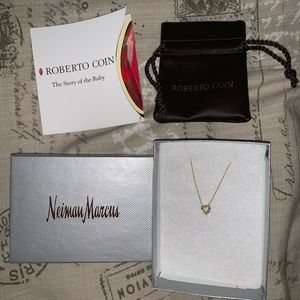 Roberto Coin Diamond Heart Pendant Necklace